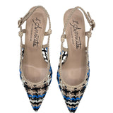 ALLEGRA 2.0 in nappa intrecciata BLU NERO CREMA- New Collection