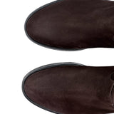 ALEXANDRA stivale alto con zip in nappa longbeach marrone e suola extralight  - BEST SELLER