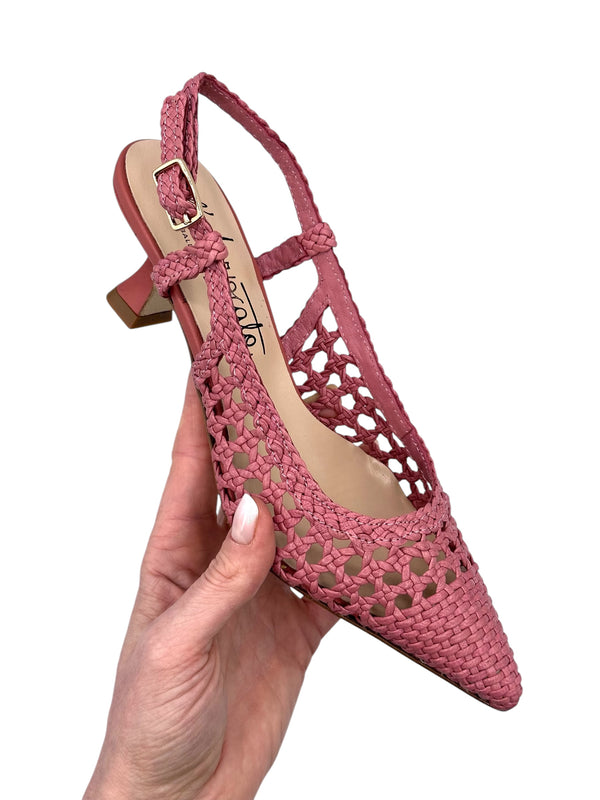 ALLEGRA 2.0 in nappa intrecciata ROSE - New Collection