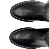 ALEXANDRA stivale alto con zip in nappa nera - BEST SELLER