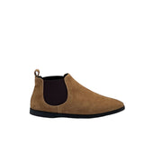 ARIA stivale tronchetto basso in camoscio brandy