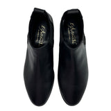 ARIA stivale tronchetto basso in nappa nera