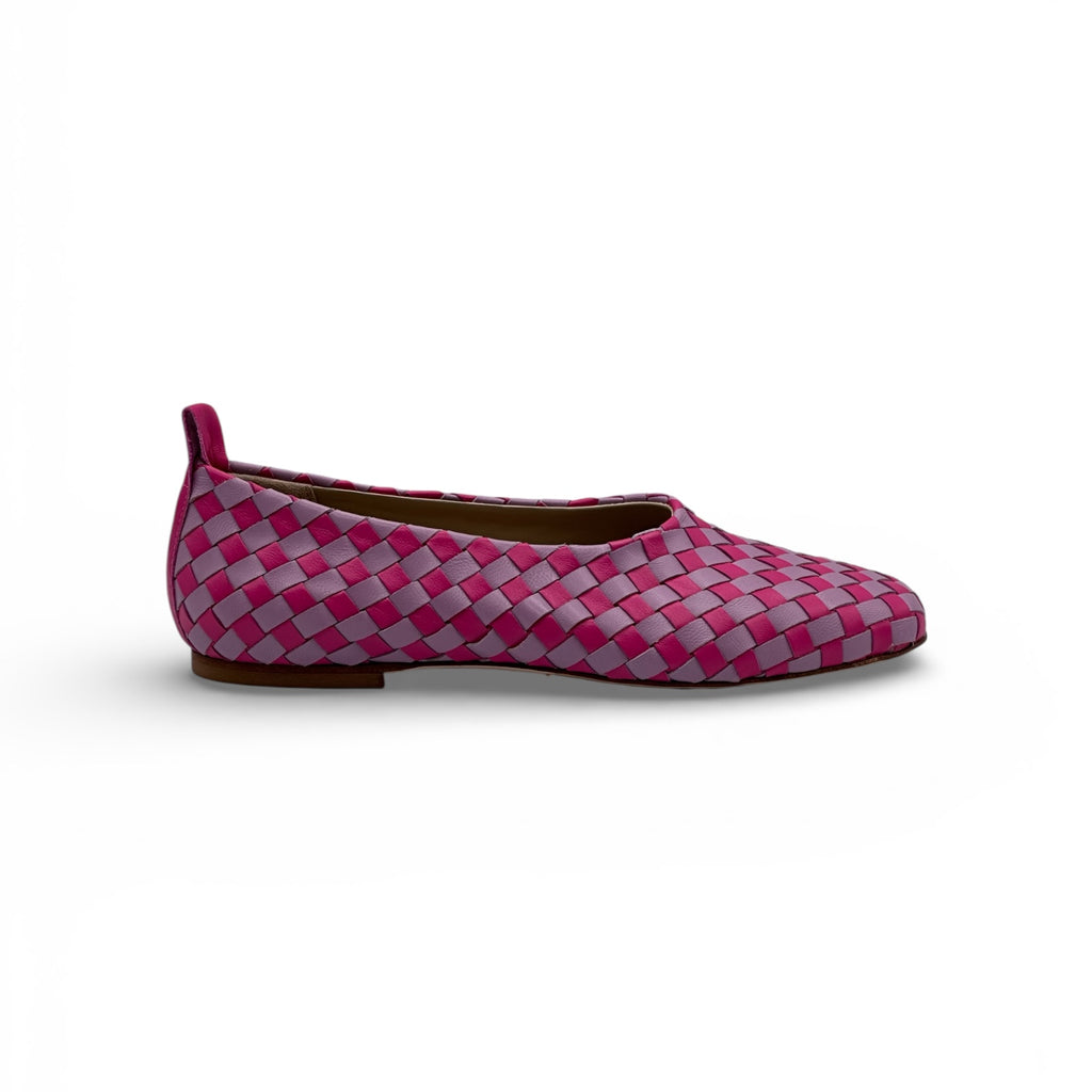GIO' in nappa intrecciata pink e glicine- New Collection