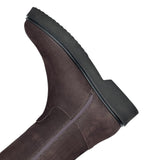 ALEXANDRA stivale alto con zip in nappa longbeach marrone e suola extralight  - BEST SELLER