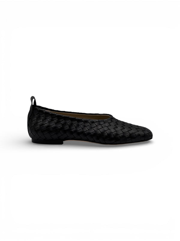 GIO' in nappa intrecciata nera - New Collection