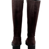 ALEXANDRA stivale alto con zip in nappa longbeach marrone e suola extralight  - BEST SELLER