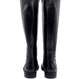 ALEXANDRA stivale alto con zip in nappa nera - BEST SELLER