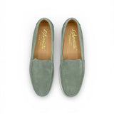 AURELIE velour verde latte-menta