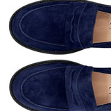 ANDREA mocassino in camoscio inchiostro blu - New Collection