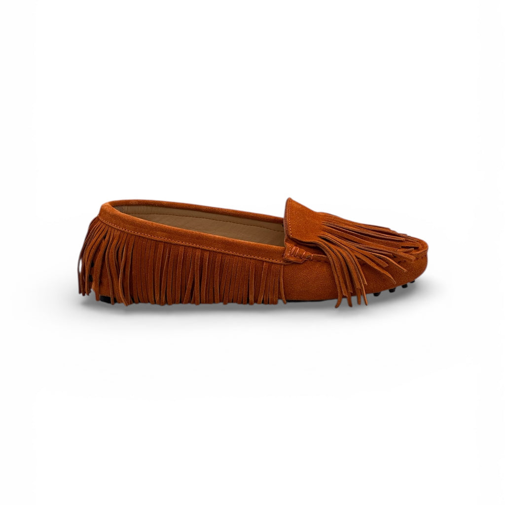 ANAIS frange velour arancio