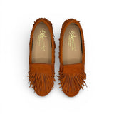 ANAIS frange velour arancio