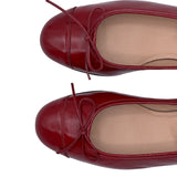 ALDA 2.0 con tacco in vernice rubino