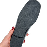 AMANDA mocassino con morsetto in pelle nera