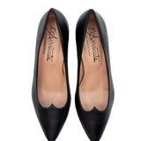 ALLEGRA scollo a cuore in nappa nera