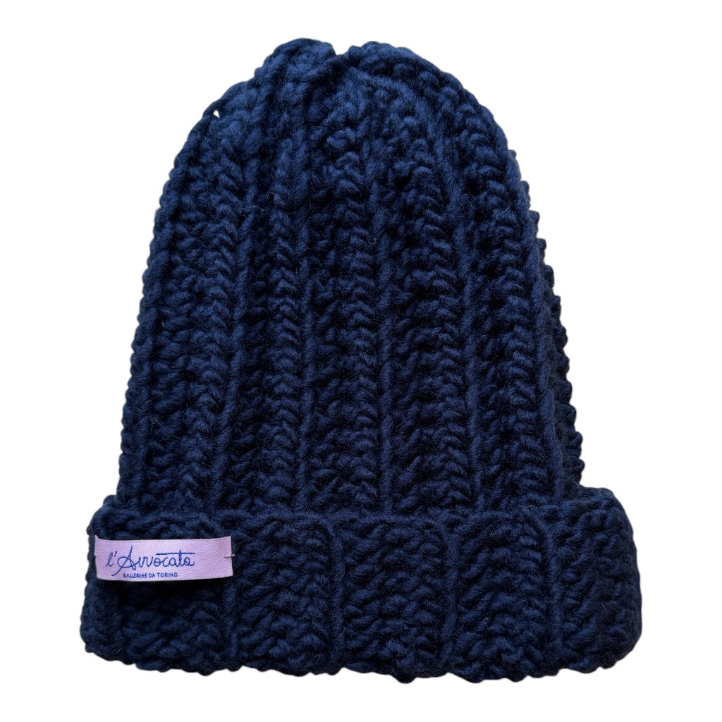 BERRETTO fluffy blu notte