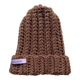 BERRETTO fluffy monocolore nocciola