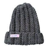 BERRETTO fluffy monocolore fumo di Londra